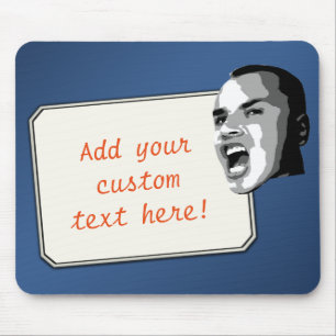 Mousepad Grito feito sob encomenda do texto no inclinação