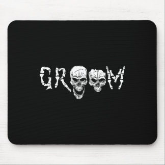 Mousepad Groom - Skeleton Skull Halloween Wedding Chelor 