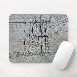 Mousepad Groovas De Arranha Caótica Na Madeira