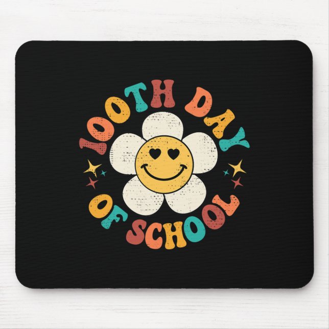 Mousepad Groovy 100 Dias De Rua De Professores De Hippie Fl (Frente)