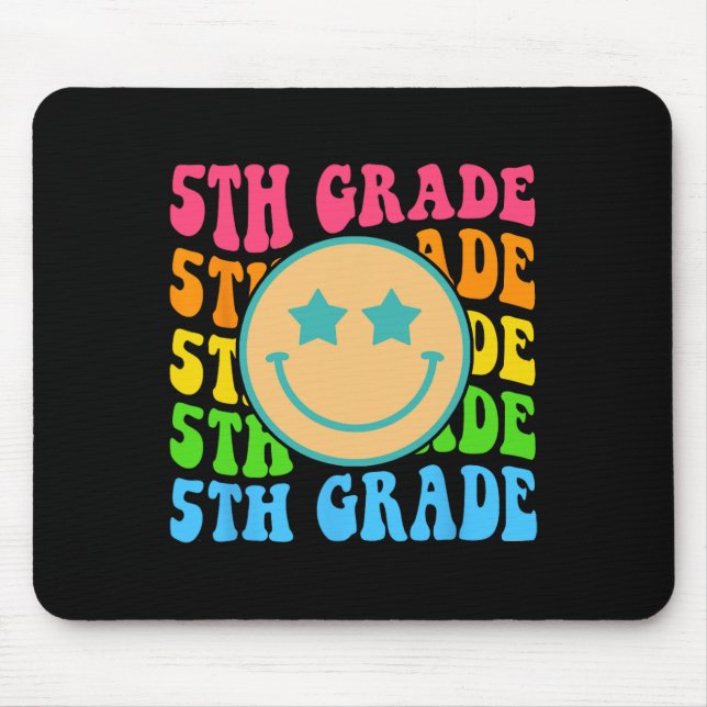 Mousepad Groovy 5º ano Vibes Enfrentam Professores Retro (Frente)