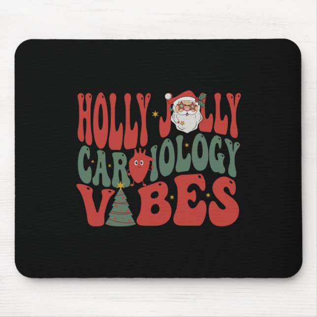 Mousepad Groovy Cardiology Enfermeira de Natal (Frente)