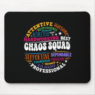 Mousepad Groovy Chaos Squad Coordenador Engraçado Primeiro