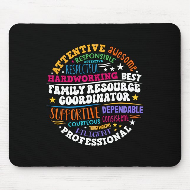 Mousepad Groovy Family Resource Coordinator Appreciation  (Frente)