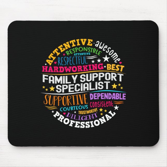 Mousepad Groovy Family Support Specialist Appreciation Week (Frente)