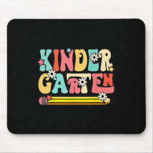 Mousepad Groovy Hello Jardim de Infância Vibes Retro Profes