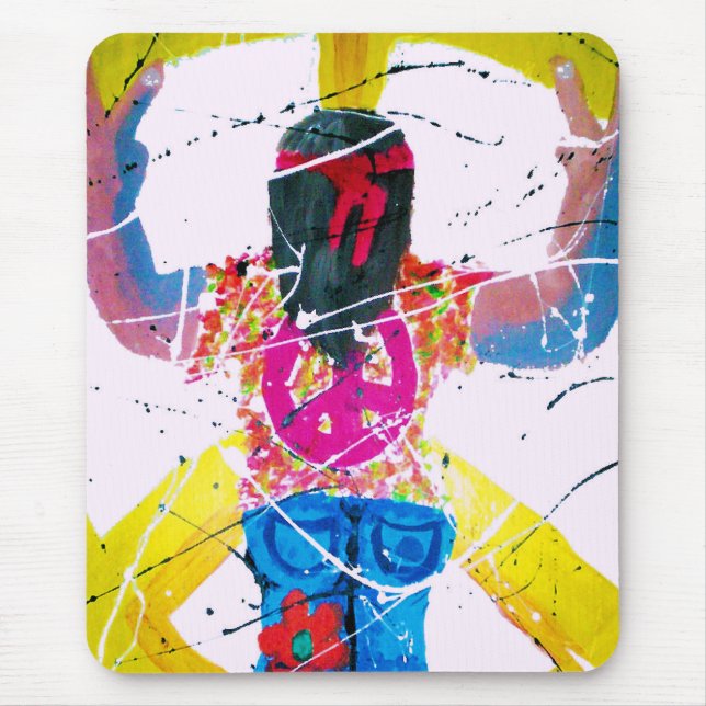 Mousepad Groovy Hippie - Sinal de Paz (Frente)