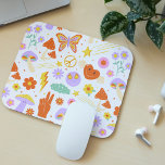 Mousepad Groovy Hippie Trippy Retro Flower Funky Vibes<br><div class="desc">O Groovy Hippie Trippy Retro Flower Funky Vibes Mouse pads apresenta um padrão retrohippie colorido e divertido. Perfeito para ela no Natal,  feriados,  aniversário e muito mais. Elaborado por ©Evco Studio www.zazzle.com/store/evcostudio</div>