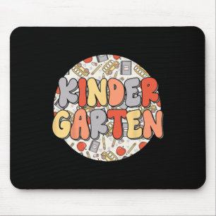 Mousepad Groovy Kindergarten Vibes Retrô Professores Crianç