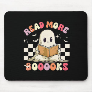 Mousepad Groovy Leia Mais Livros Ghost Boo Engraçado