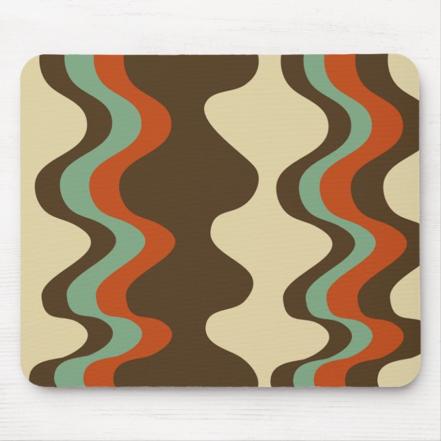 Mousepad Groovy moderno retro (Frente)
