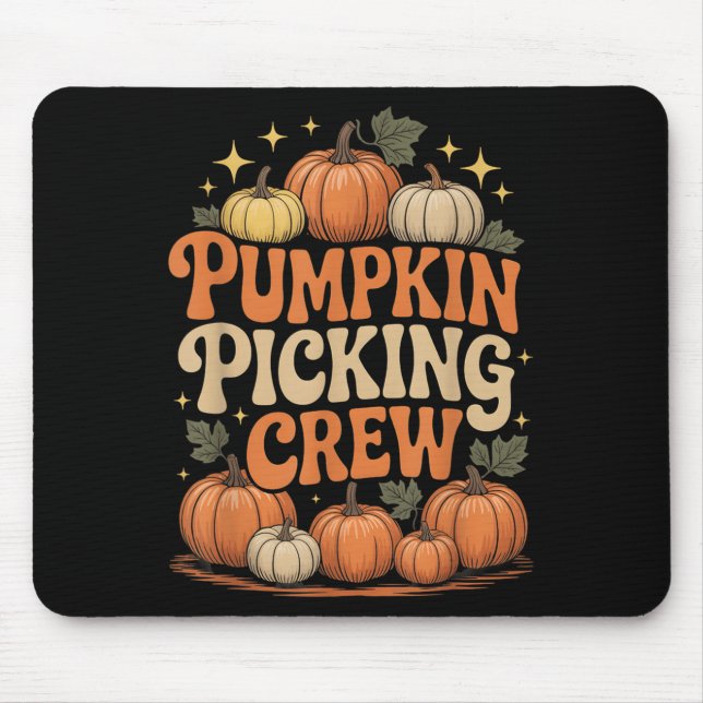 Mousepad Groovy Pumpkin Cking Equipe de Correspondência Fam (Frente)