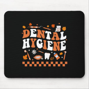 Mousepad Groovy Retro Dental Hygienist Dentist Queda