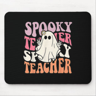 Mousepad Groovy Retro Halloween Spooker Trick Ou Chá