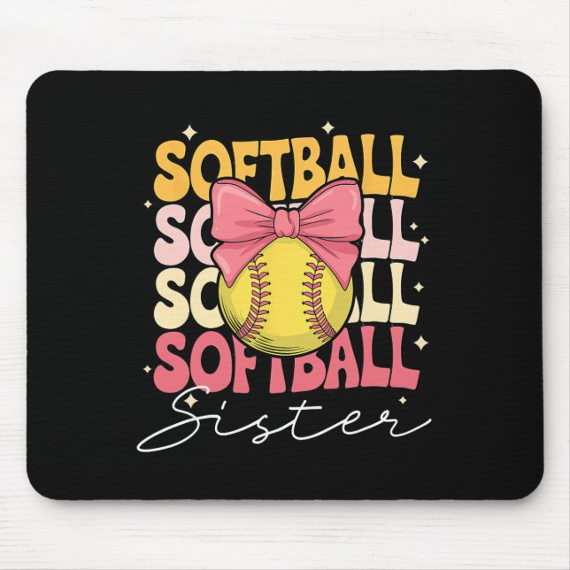 Mousepad Groovy Softll Sister Coquette Bow Softll  (Frente)