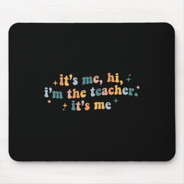 Mousepad Groovy sou eu, sou o professor, sou eu, professor  (Frente)