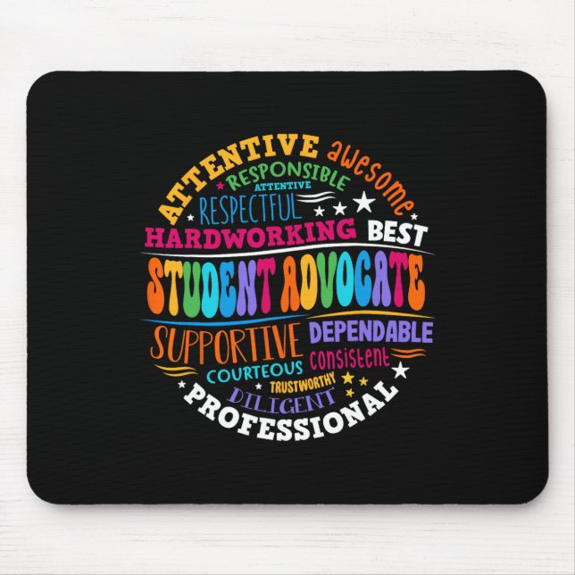 Mousepad Groovy Student Advocate Appreciation Back To Schoo (Frente)