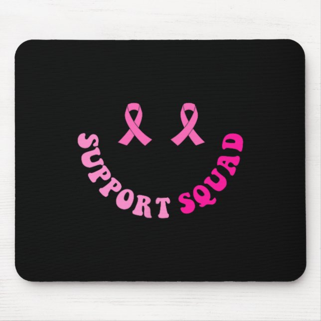 Mousepad Groovy Support Squad Breast Cancer Sensibilização  (Frente)