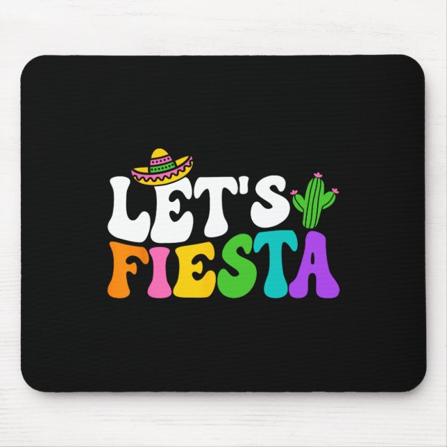 Mousepad Groovy Vamos Festejar Cinco De Mayo Festa Mexicana (Frente)