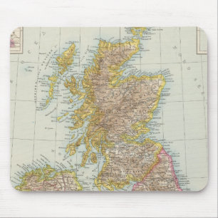 Mousepad Grossbritannien, Irlanda - Mapa do Reino Unido, Ir