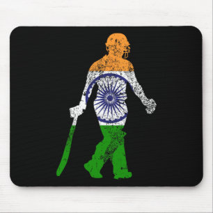 Mousepad Grosso da Bandeira da Índia da Equipe de Críquete