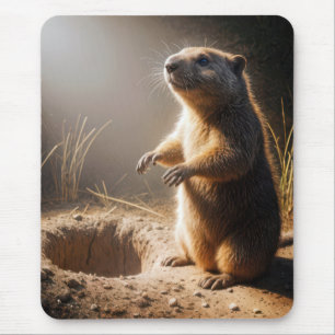 Mousepad Groundhog À Luz Do Sol