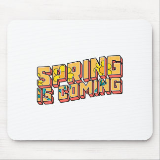 Mousepad Groundhog Day Spring Is Coming Funny Men Women Ret