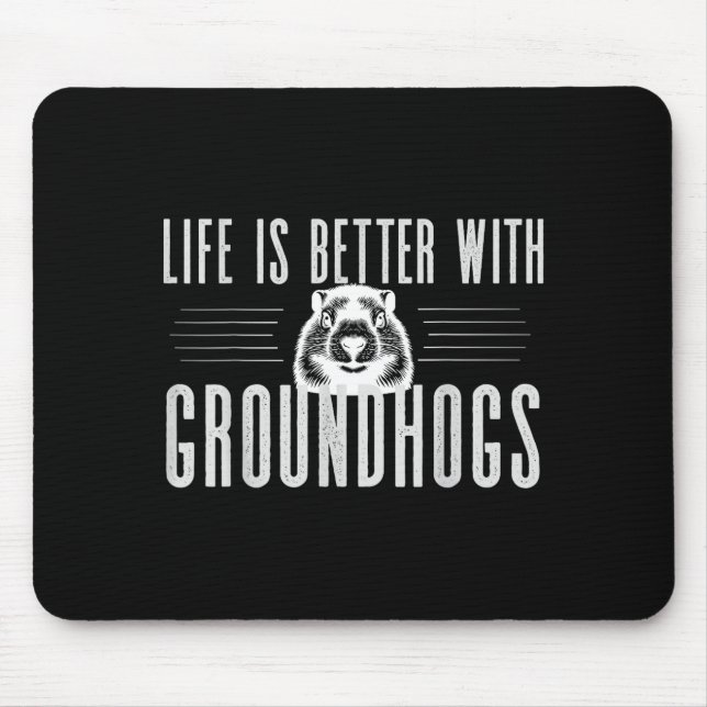Mousepad Groundhog Shirt Groundhog Lover Groundhogs _13  (Frente)