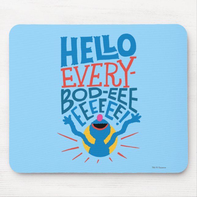 Mousepad Grover Hello (Frente)