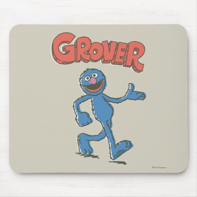 Mousepad Grover Vintage Kids 2 (Frente)
