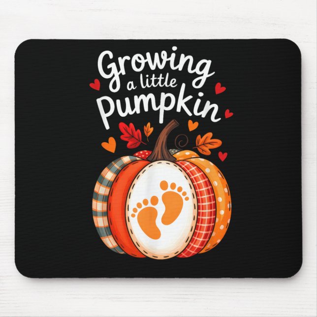 Mousepad Growing A Little Pumpkin Maternity Pregnancy Thank (Frente)