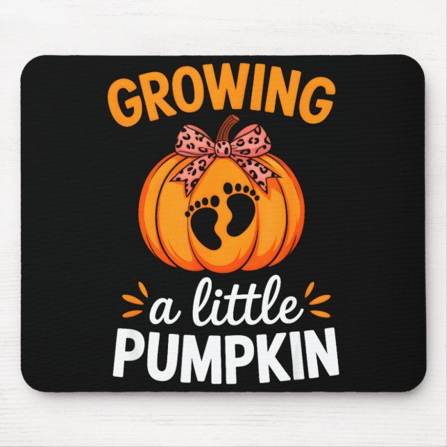Mousepad Growing A Little Pumpkin Maternity Thanksgiving Mo (Frente)