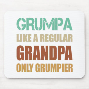 Mousepad Grumpa Como Um Vovô Regular Só Um Padre Grumpier