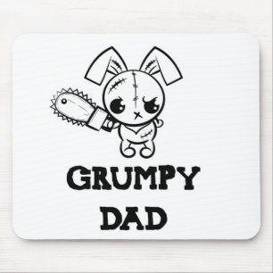 Mousepad Grumpy Pai Grumpy Voodoo Bunny Padre Amor