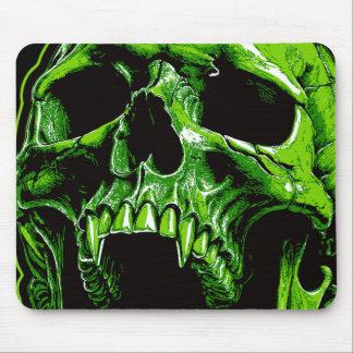 Mousepad Grüner Vampirschädel