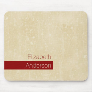 Mousepad Grunge De Beige Chic Casual Com Nome De Estilo Mod