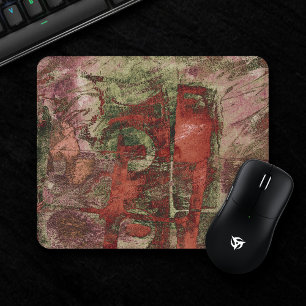 Mousepad Grunge De Grafite Pintado Ferrugem Vermelha de out
