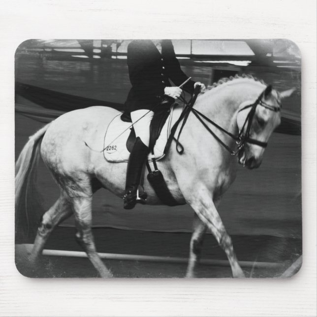 Mousepad Grunge do cavalo do adestramento (Frente)