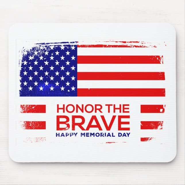 Mousepad Grunge do Dia Memorial (Frente)