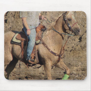 Mousepad Grunge do Warmup do cavalo do rodeio do Palomino