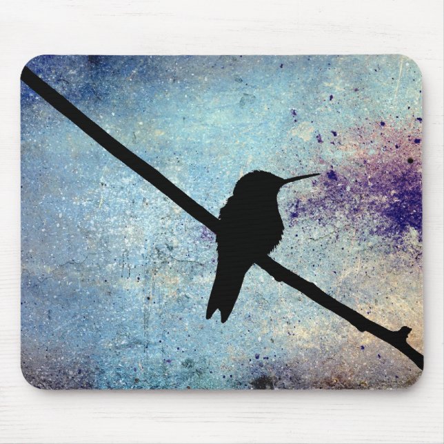 Mousepad Grunge Hummingbird (Frente)
