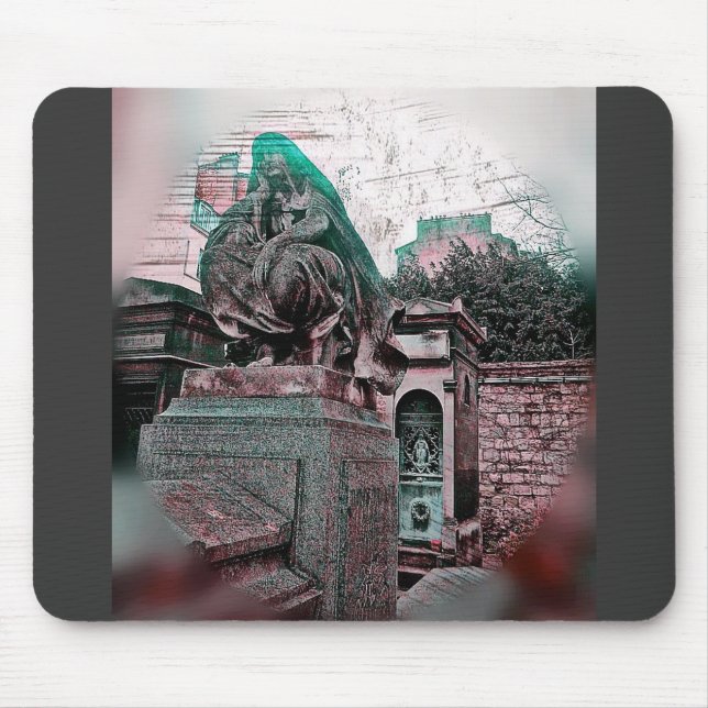 Mousepad Grunge Paris Grave (Frente)