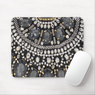 Mousepad grunge steampunk art deco black prata bohemian