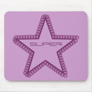 Mousepad Grunge Superstar Mousepad, Roxo