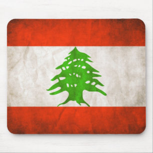 Mousepad Grungy Lebanon Flag