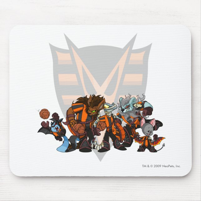 Mousepad Grupo assombrado equipe das madeiras (Frente)