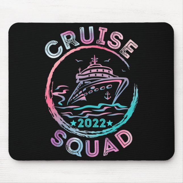 Mousepad Grupo Da Família Cruise Squad 2022 Com Ancho (Frente)