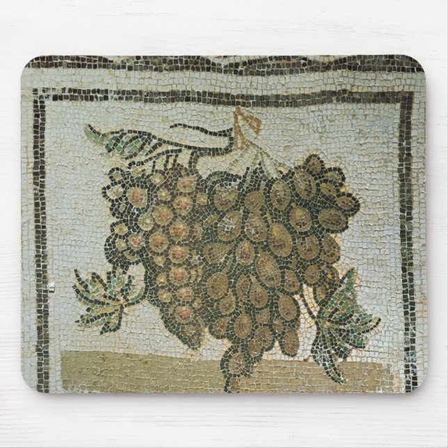 Mousepad Grupo das uvas brancas, mosaico romano (Frente)