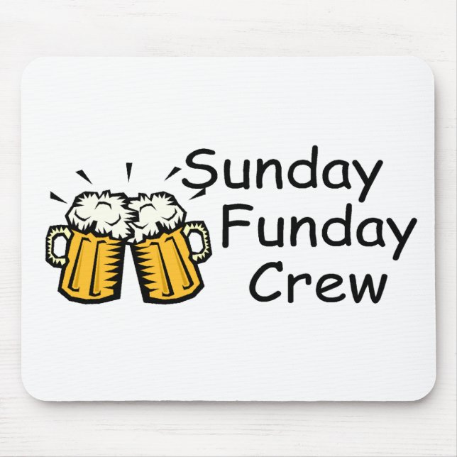 Mousepad Grupo de domingo Funday (cerveja) (Frente)