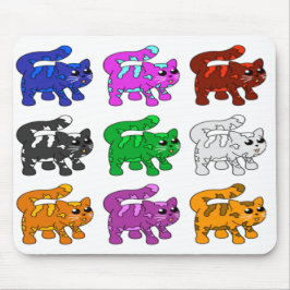 Mousepad Grupo de Kitten Padrão do Xmas Bonito